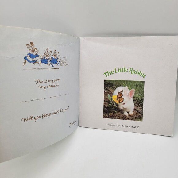 Vintage Please Read to Me The Little Duck Puppy Rabbit Childrens Book Lot BK048 - Picture 8 of 11